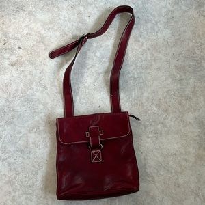 Leather cross body bag